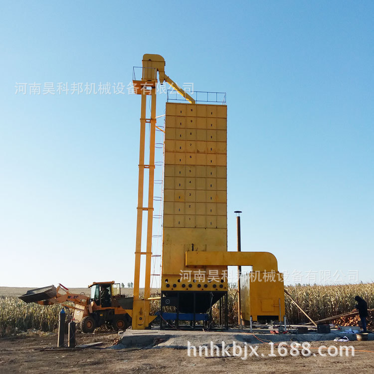 湖北荆州移动式烘干机视频 合作社专用移动式烘干机视频烘干稻谷