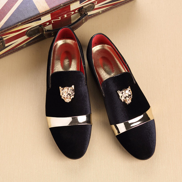Lefu shoes gold tiger head buckle Amazon wishLAZADA cross-border oversized spot wholesale