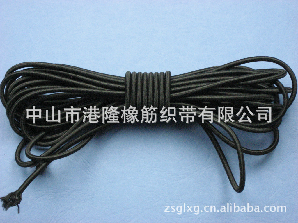 中山厂家批发圆橡筋松紧带可定 做颜色