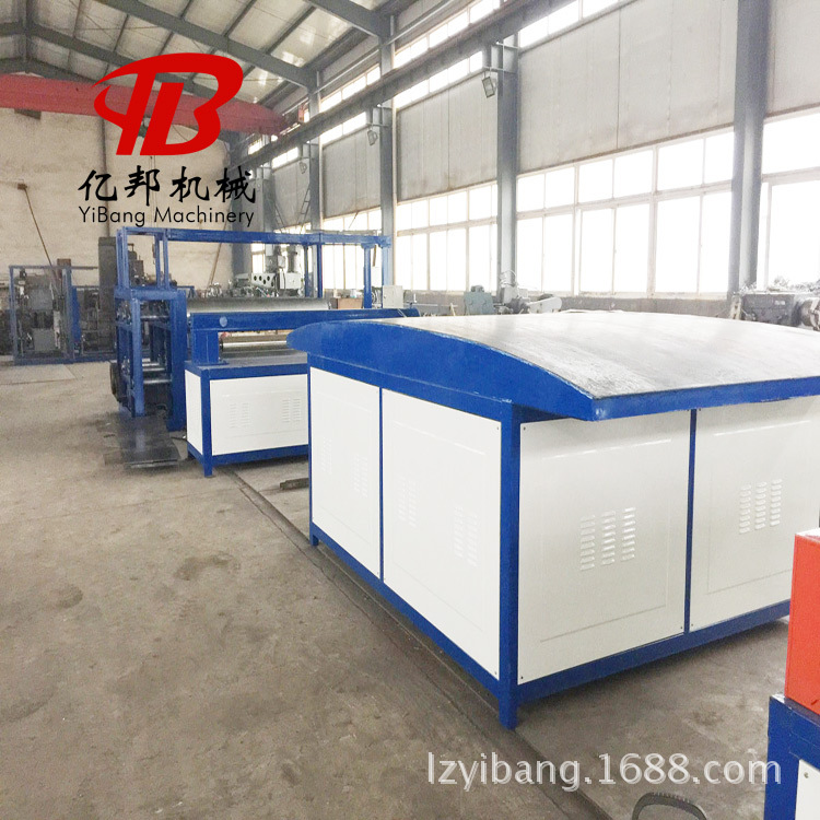 莱州亿邦塑料水冷撕裂膜拉丝机PP打包绳缠绕膜捆扎绳拉丝制绳设备