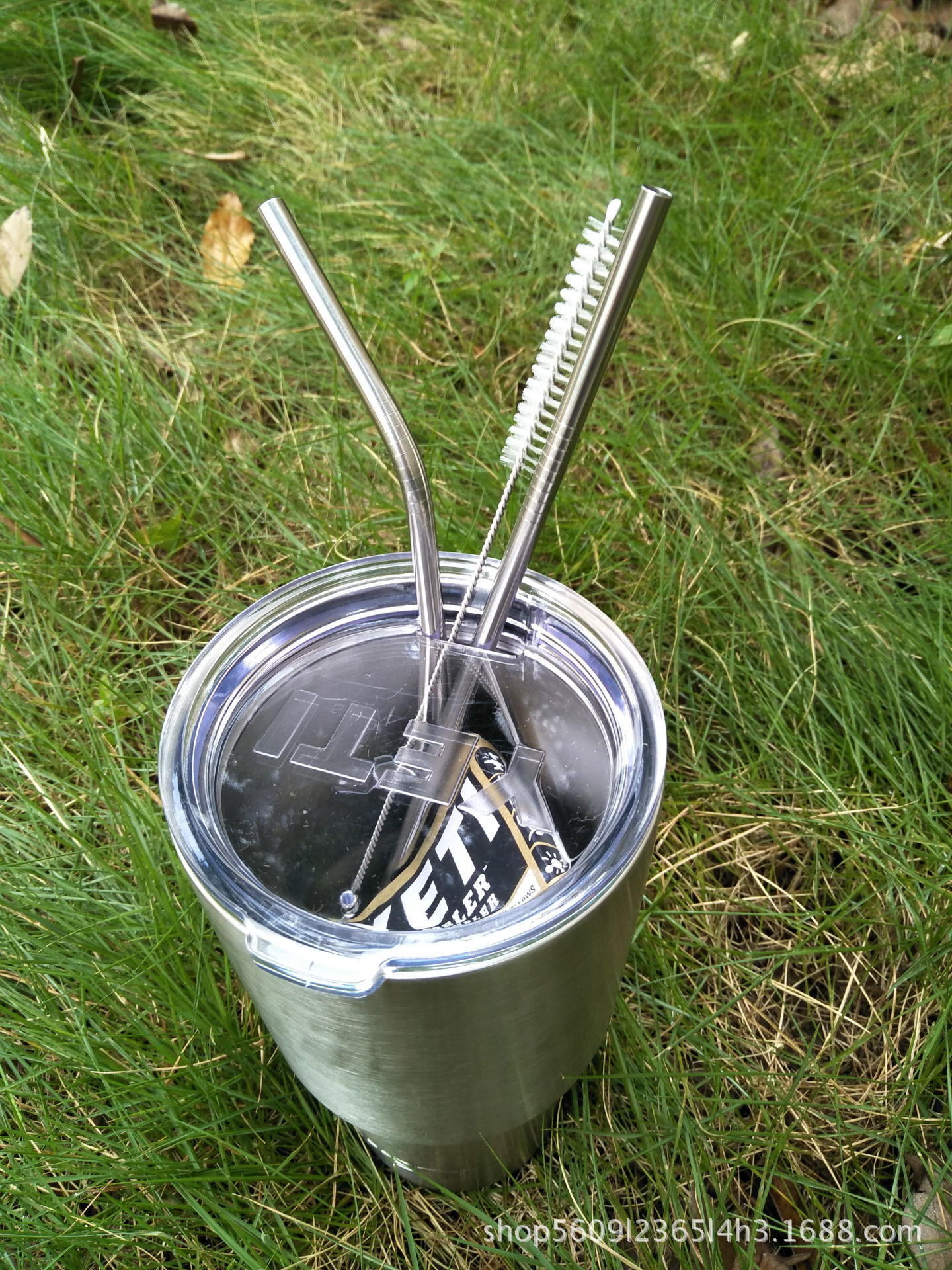 YETI杯（20oz 30oz），保温杯通用304材质环保不锈钢吸管轻便圆管