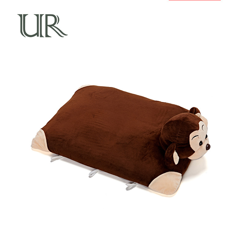 高檔動物乳膠枕定制廠家 創意可愛猴子動物乳膠保健枕套批發