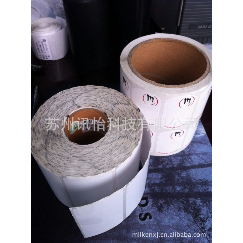 昆山fasson 97*45MM*/1K/卷/管心76/R2无尘净化热敏pet染色标签厂