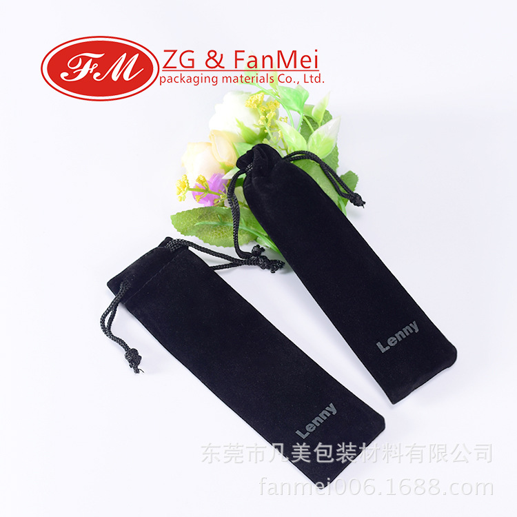 厂家批发定制额温枪布袋医用体温计收纳袋耳温计体温枪绒布袋定做