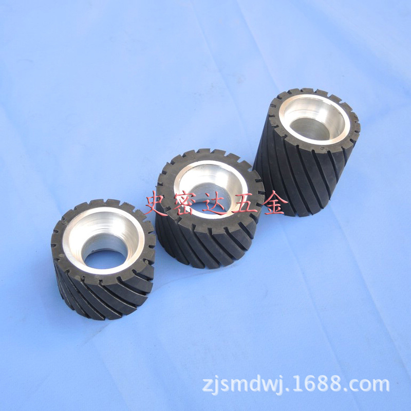 铝芯橡胶轮砂带机抛光机被动轮从动轮砂带套轮抛光机太阳轮橡胶轮
