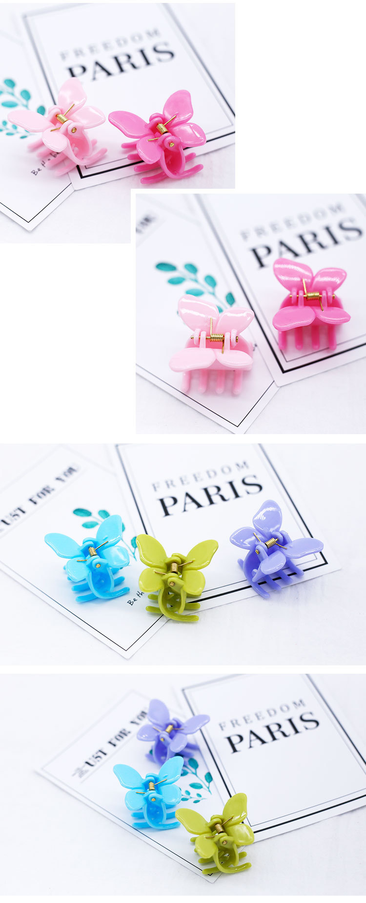 Korean Small Butterfly Plastic Hair Clip display picture 16