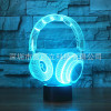 Headphones, night light, 2022, suitable for import, remote control, 3D