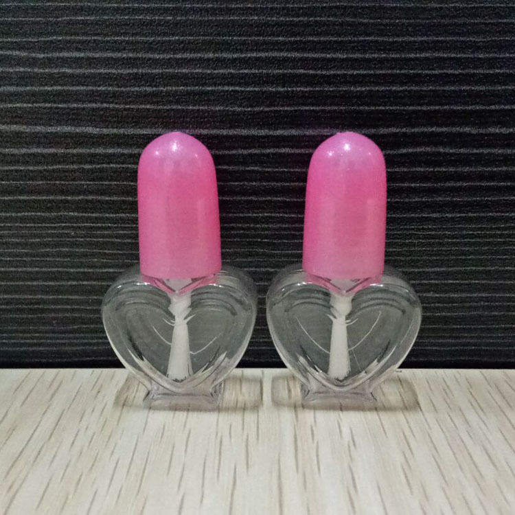 PETG儿童4ml塑料指甲油瓶，水性指甲油瓶，小桃心环保指甲油瓶