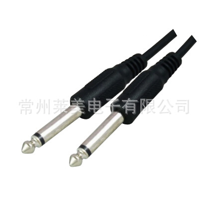 厂家直销 6.35MM单声道公 转 6.35MM单声道公