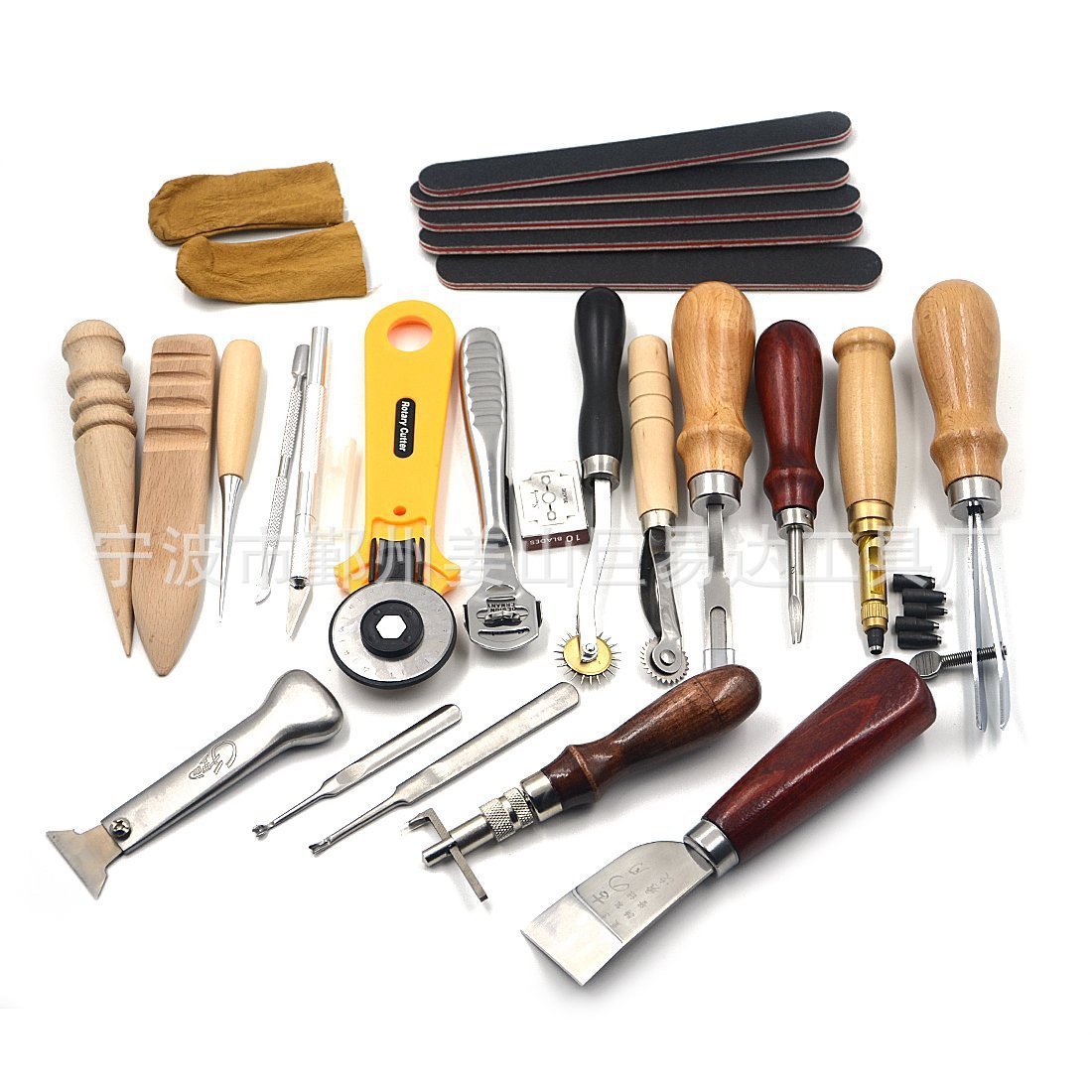 21件套皮革工具套装 21件套DIY手工工具套装 21pcs皮革手工套装