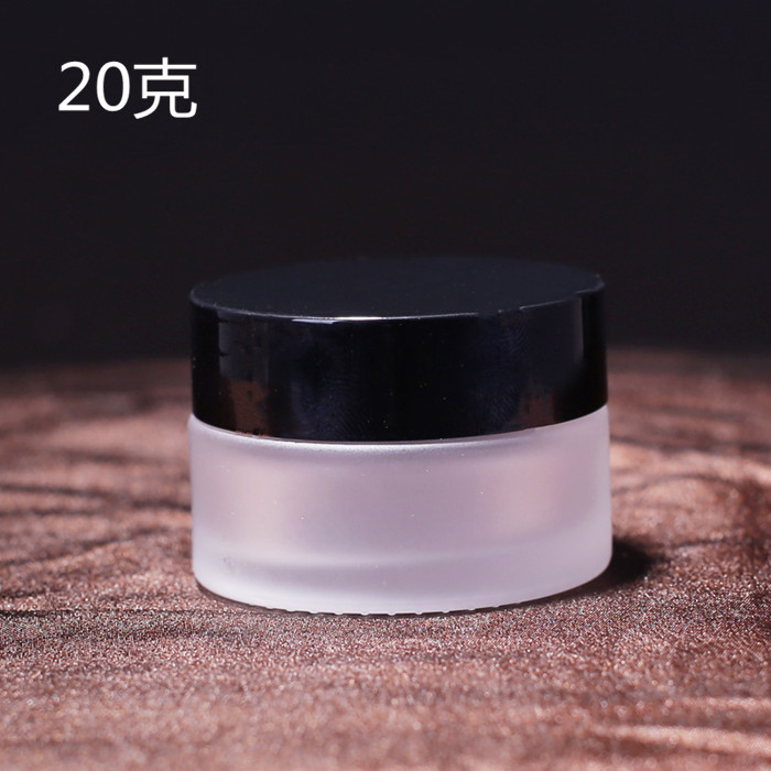 Botella de crema de vidrio esmerilado botella de crema facial botella de muestra pequeña botella de vidrio de sub-embalaje cosmético 5G 10G 20g