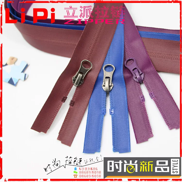 Matte waterproof jacket with zipper with down, with a zipper