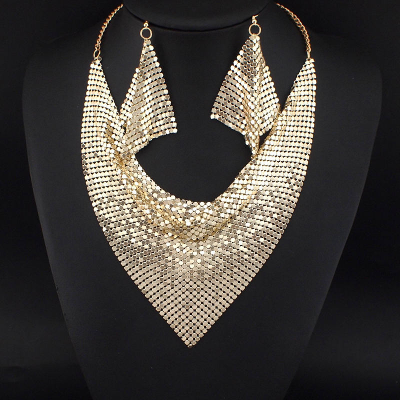 Simple Style Commute Solid Color Alloy Plating Gold Plated Women's Jewelry Set display picture 1