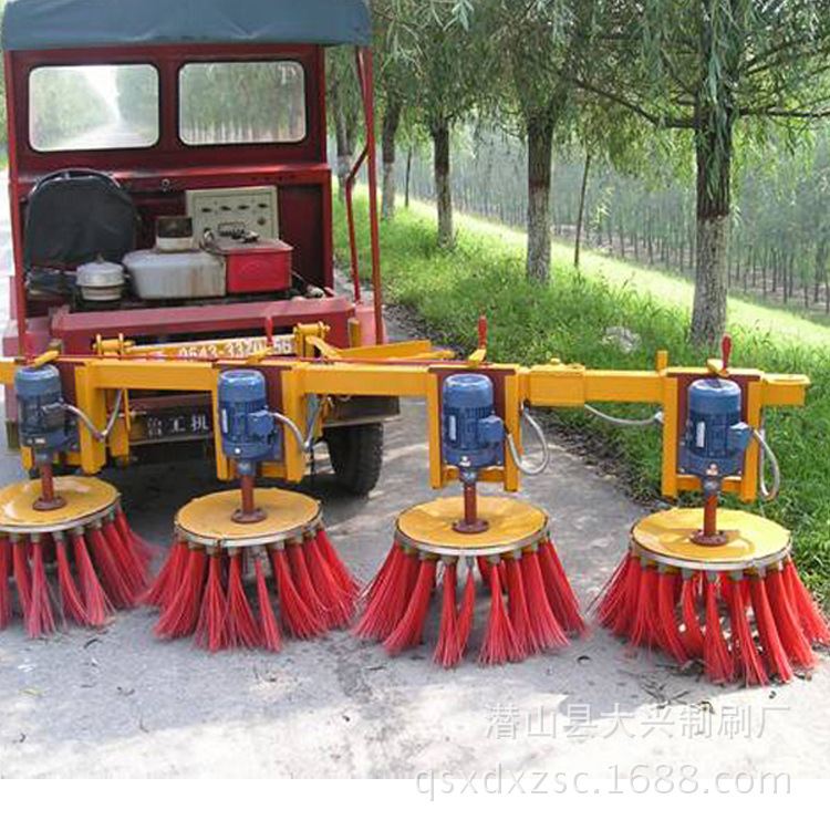 厂家生产电动车环卫扫路刷 旋转圆形扫路刷 各种环卫刷 可定制