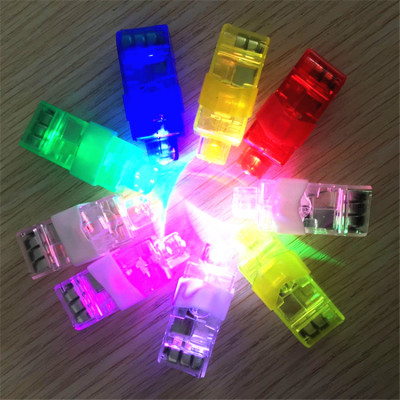 厂家发光炫彩手指灯 激光戒指灯 LED闪光指环灯 发光玩具地摊货源|ru