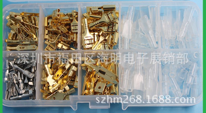 跨境电商 150pcs盒装冷压接线连接端子组合