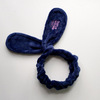 Headband with letters for face washing, Korean style