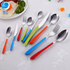 Tableware stainless steel, rainbow spoon, dessert set