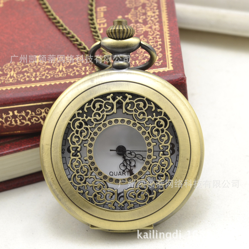 big retro fashionable quartz antique pocket watch for elderly