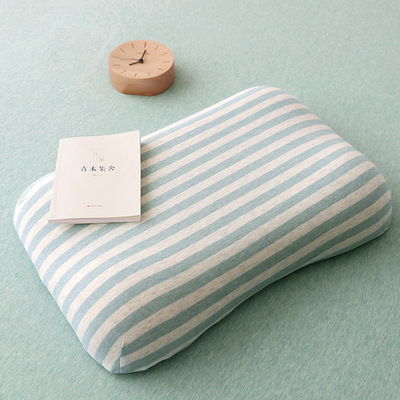 天竺棉低反弹儿童枕头 日式慢回弹蝶形护颈枕中小学生枕 一件代发