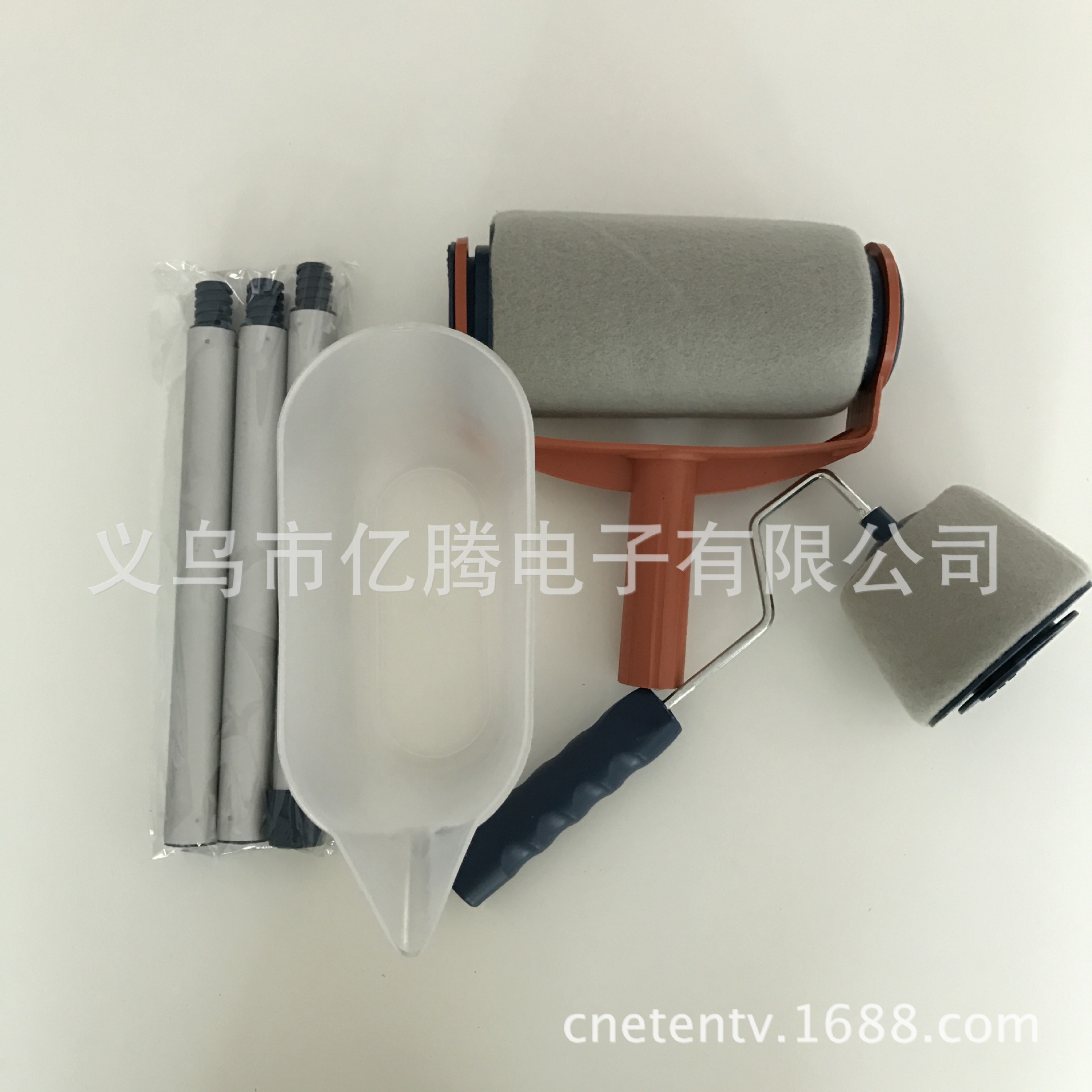 TV墙角油漆刷 DIY油漆刷 滚筒油漆刷 四件套油漆滚筒刷 带边角刷