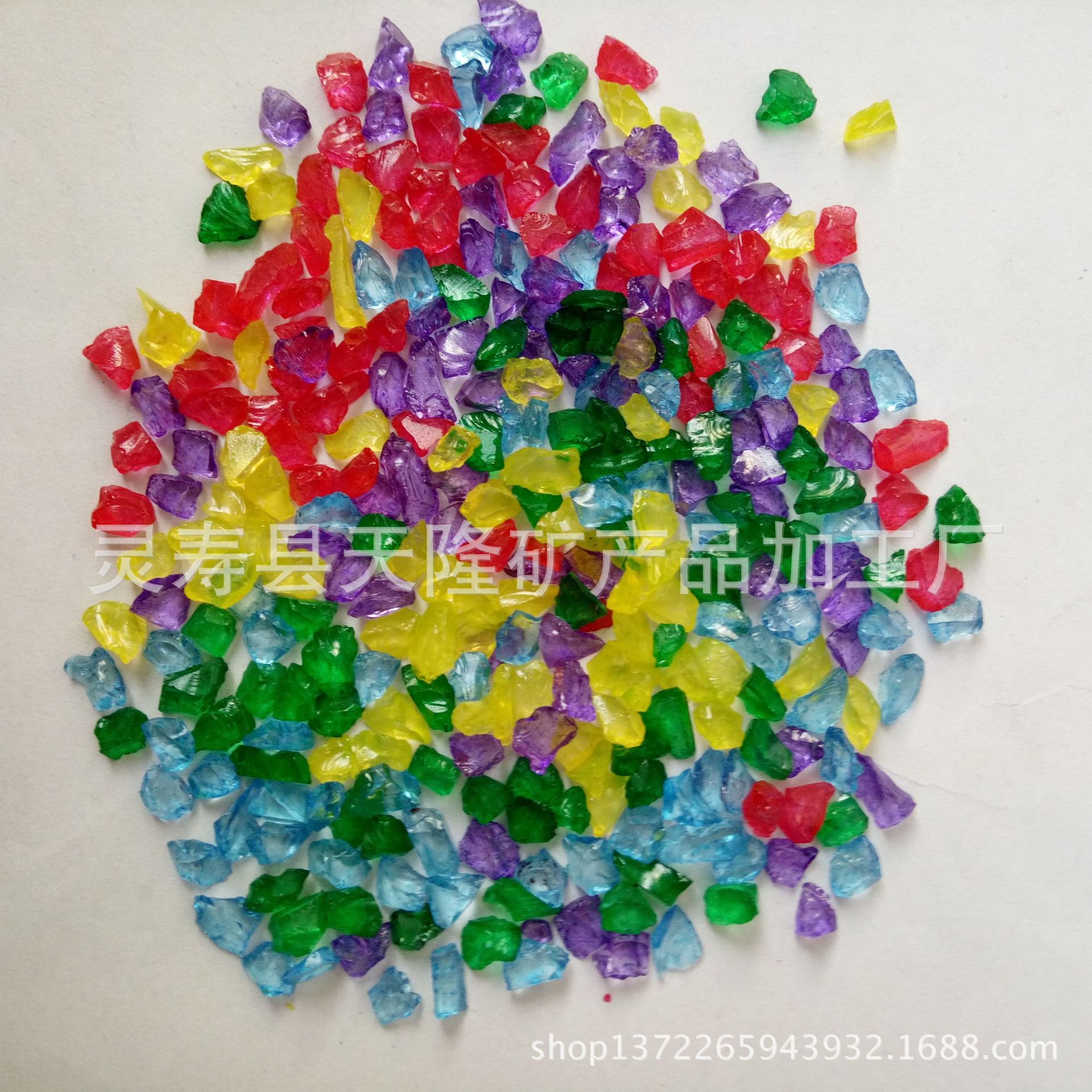 Manufactor supply colour Sintering Glass beads Glass sand Caiqi Epoxy flooring decorate Glass bead