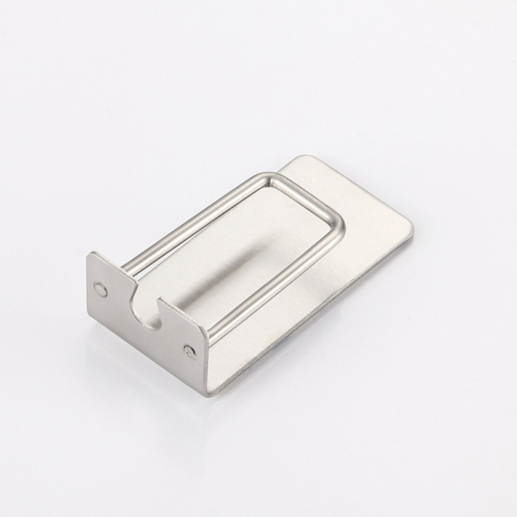 304不锈钢牙刷架 304不锈钢免打孔强力粘胶卫生间洗漱台牙刷杯架