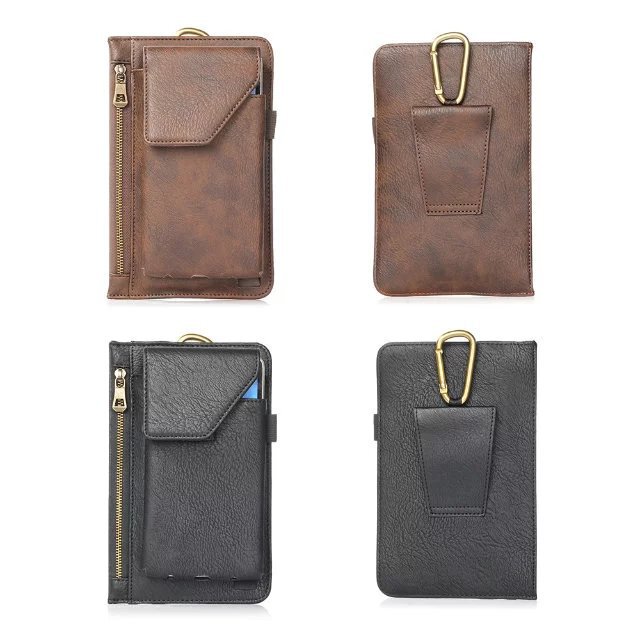 Universal rhino pattern zipper hiking bag large screen mobile phone buckle waist bag hanging leather outdoor mobile phone cover Universal rhino pattern zipper hiking bag large screen mobile phone buckle waist bag hanging leather outdoor mobile phone cover