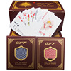 Factory straight hair] GYT689 Wide Plastic poker Two-sided Scrub Texas poker wholesale 63*88mm