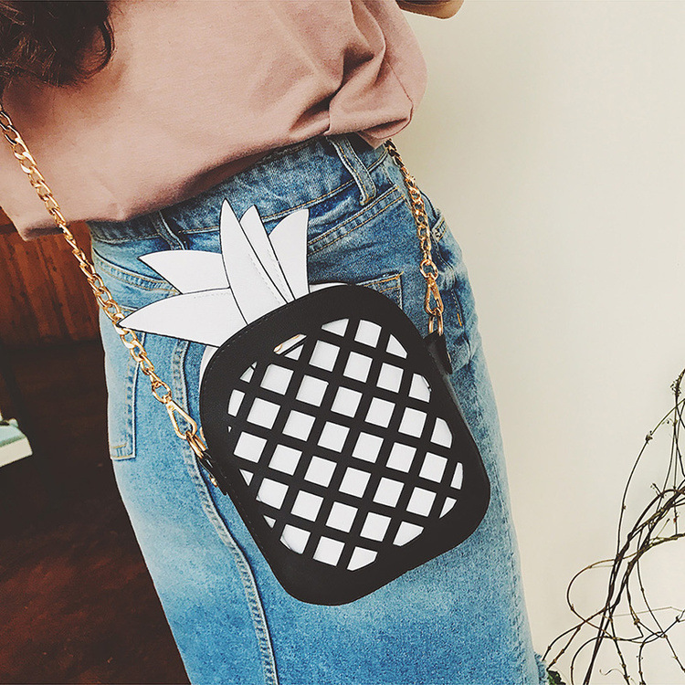 女生时尚包包女2017新款潮斜挎包韩版咖啡杯链条女包个性创意