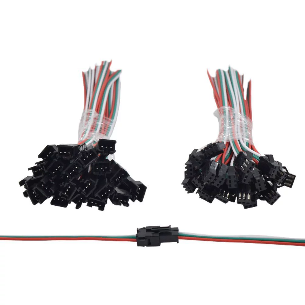 WS2812B SM2.54 разъем LED 3PIN JST мужская головка 10см специальная цена