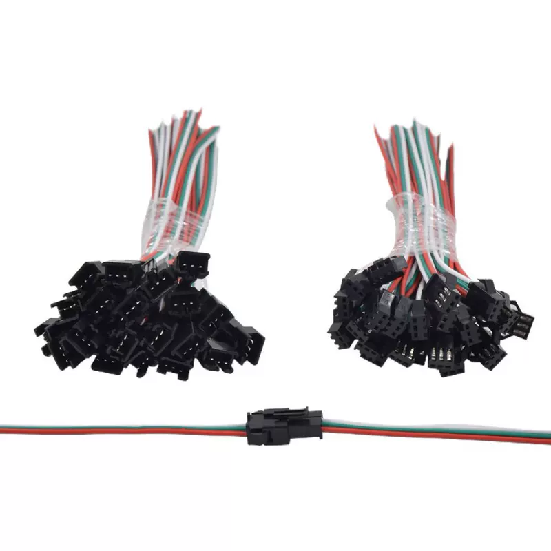 WS2812B SM2.54 разъем LED 3PIN JST мужская головка 10см специальная цена