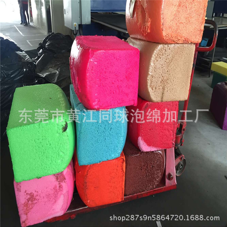 东莞大型海绵发泡厂 供应海绵泡体 大张泡棉片材 青色海绵手工泡