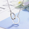 Necklace, zirconium, nail decoration, jewelry, chain for key bag , Korean style, new collection, South Korea