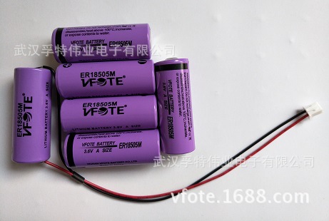 武汉瑞孚特VFOTE供热量表专用一次3.6V锂亚电池ER18505M/ER26500M