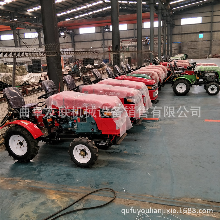 大棚王四轮旋耕机 低矮型四轮拖拉机 小型四驱田园管理机34