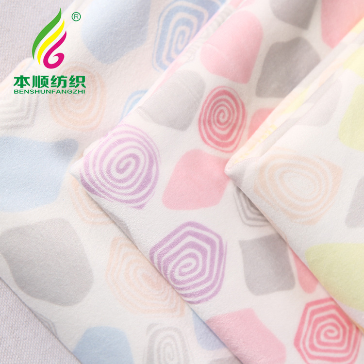 厂家直供床上用品沙发靠垫家纺玩具婴幼儿用布钻石绒婴乐绒水晶绒