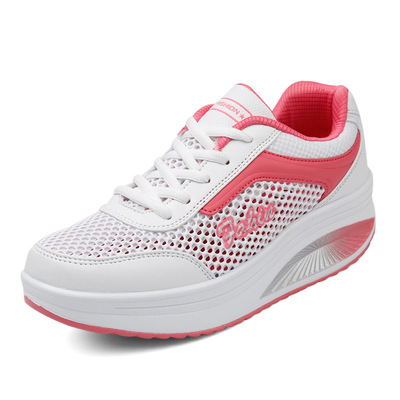 外贸爆款摇摇鞋女鞋春夏季镂空网面透气休闲厚底增高学生瑶瑶单鞋|ms