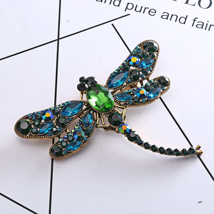 Fashion Dragonfly Alloy Inlay Rhinestones Women's Brooches display picture 2