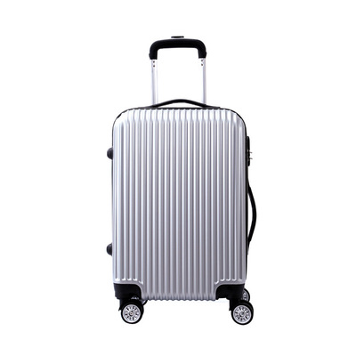 厂家直销20寸ABS拉杆箱商务休闲拉链箱万向轮旅行箱包赠品行李箱|ms