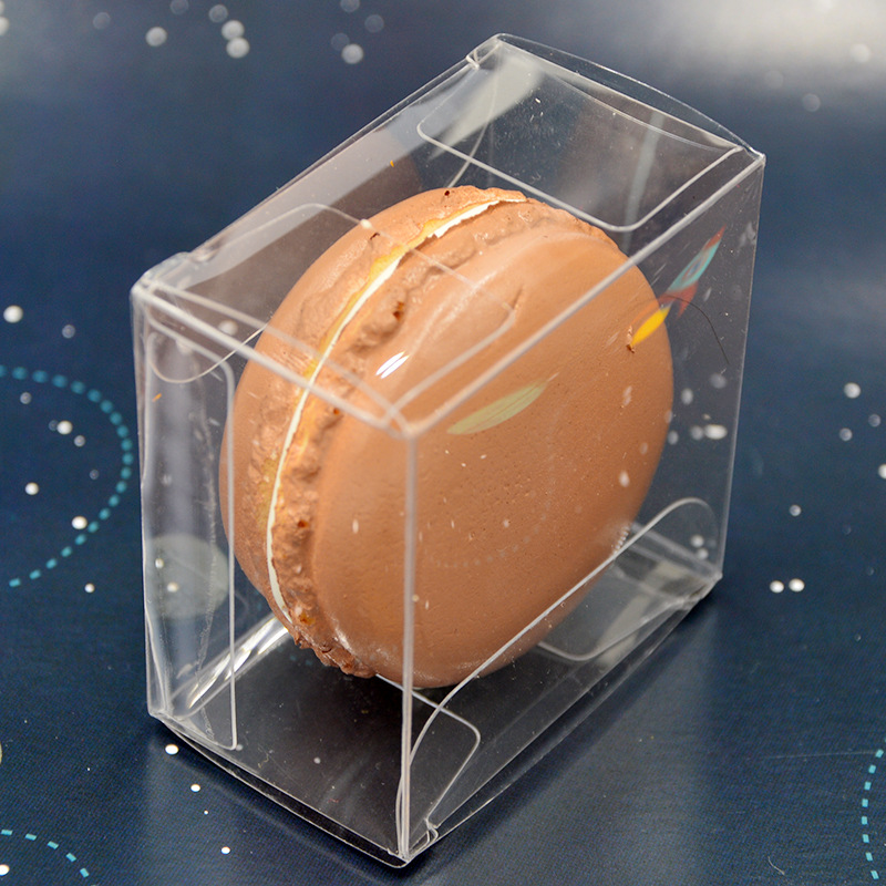 New Transparent Single Macaron Packaging Box Exquisite 1-Piece DIY Handmade Macarons Hotel Universal