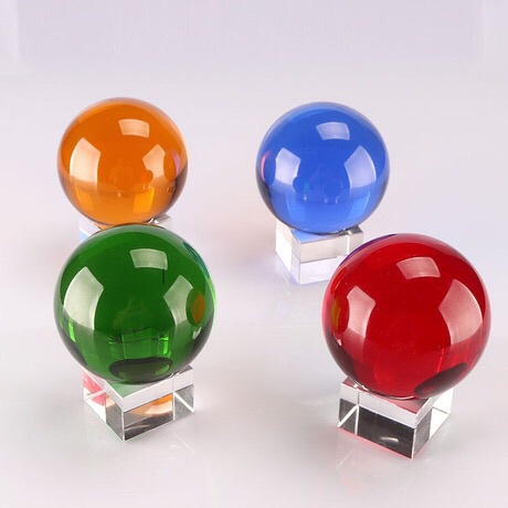 Factory direct selling K9 crystal color crystal glass ball prayer…