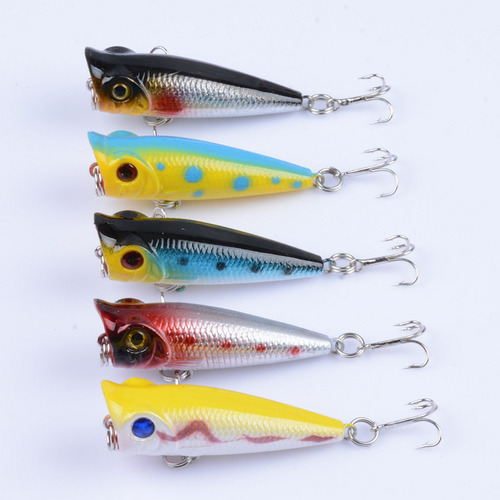 Luya bait outdoor fishing gear bait 5cm/4.9g foreign trade choke water surface with wave lying plastic hard bait