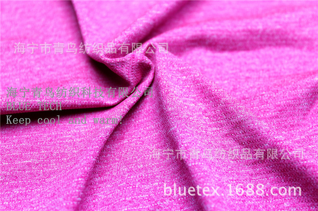 透孔离子涤氨面料 运动服T恤针眼网针织面料