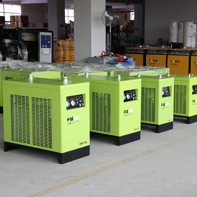 大黄风冷冻式干燥机2.5m处理量螺杆式空压机冷干机除水除油设备