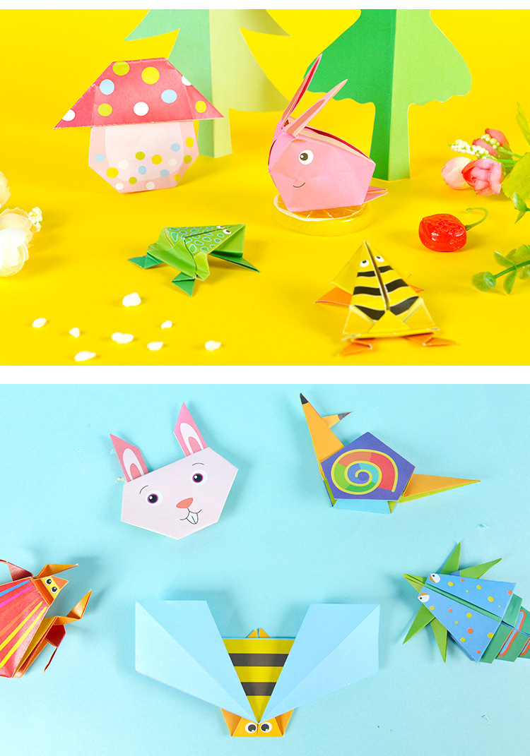 Origami Anak potongan kertas buku TK bayi puzzle DIY