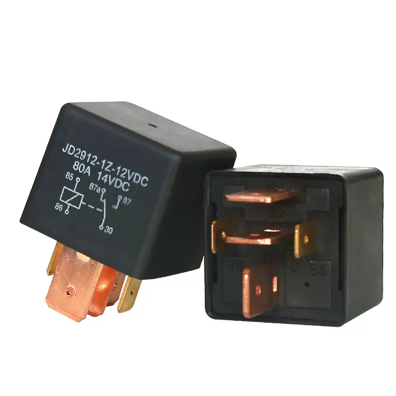 ZYLW 直销大功率JD1912 四插汽车继电器 宽紫铜脚 80A 电磁继电器