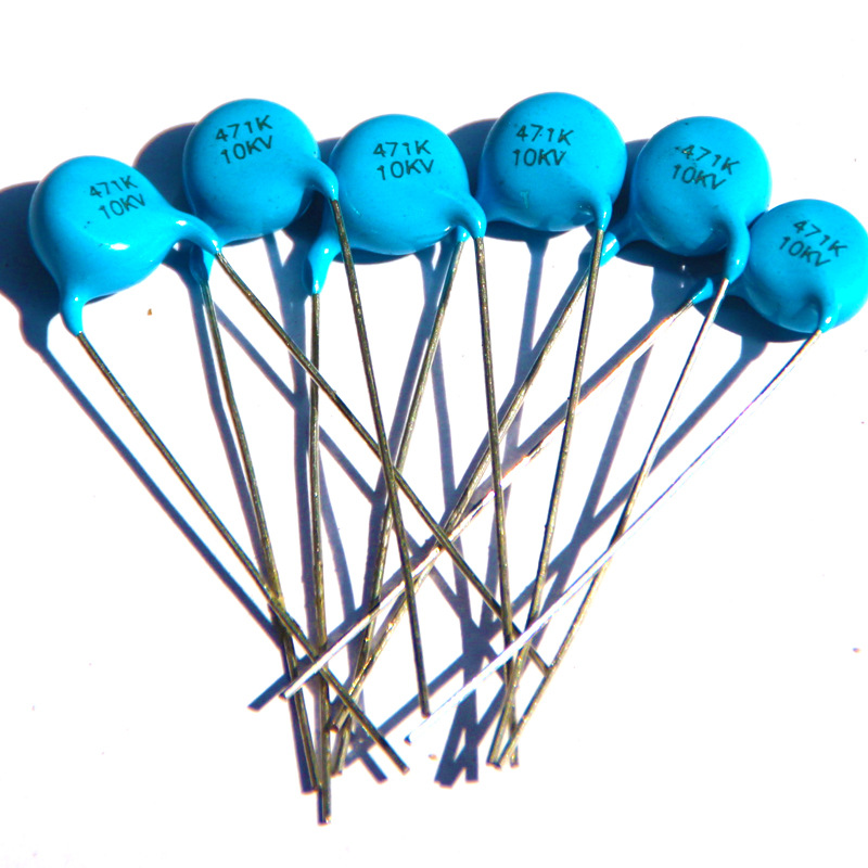 高频8KV 471K 470PF 高压瓷片电容 引线陶瓷脉冲电容器