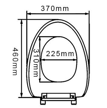 Jiujie thickened slow-lowering toilet seat cover, thickened silent slow-lowering toilet seat cover, U-shaped toilet seat cover, factory direct sales Item Picture