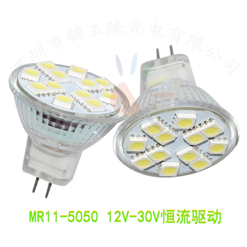 MR11 GU4.0 Световой Cup 5050smd 12 Светодиодных LED AC/DC12V 24V Широкий Пресс Свет Glass